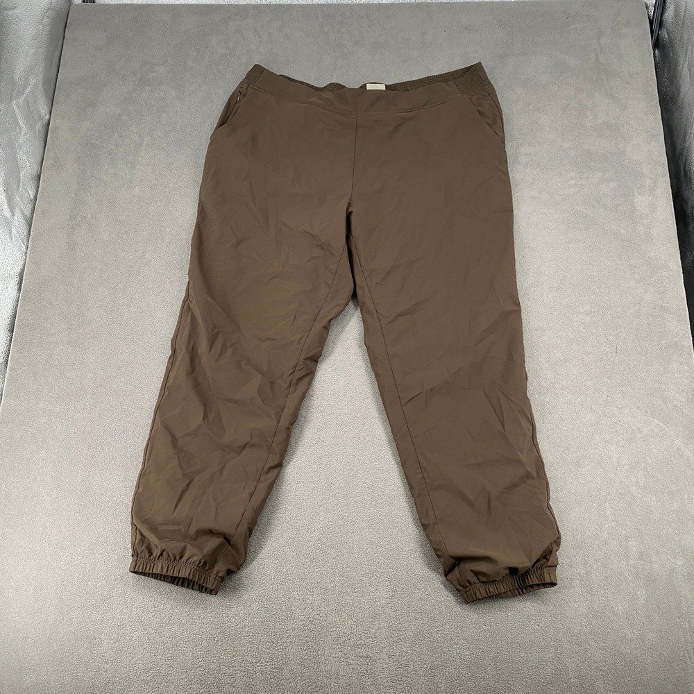 ZeroXposur Java Brown Active Jogger Pants XXL B97152 Stretch Elastic Waist